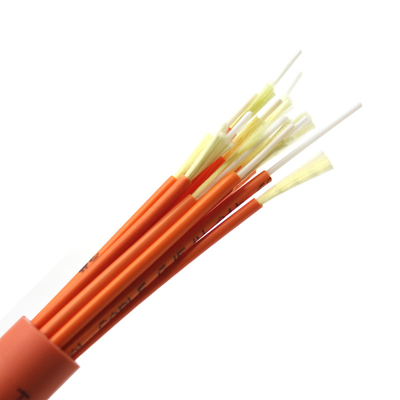 12 24 Core Break Out Fiber Cable OM1 OM2 Optical Fiber Cable With Kevlar Yarn