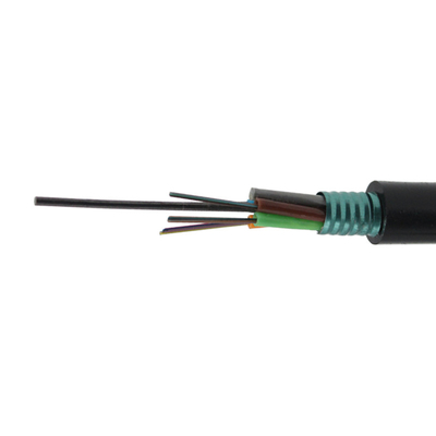 Outdoor Direct Buried G652D 12 Core Fiber Optic Cable with Aluminum Tape Armoured Jacket
