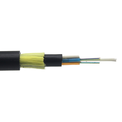 Overhead Adss Fiber Cable 96 144 288 Core with Black PE Double Jacket