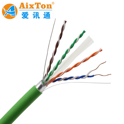 1000ft LAN Cable Cat 6A UTP Network Cable With FTP 23AWG Copper Cat6A For Cctv Camera Ethernet Cable