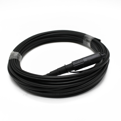 Waterproof Fiber Optic Patch Cord Cable Color Black FTTH Armoured SC/APC 5.0 for Drop Cable