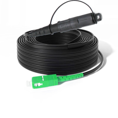 12-Core PVC/LSZH Jacketed Fiber Optic Patch Cord SC/APC Preterminated Cable for Line Opti Cables Opti Tap FTTH Communication