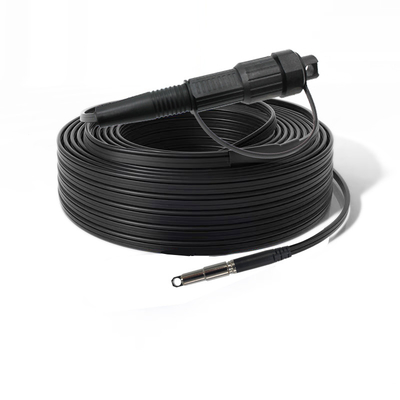 7.0 mm Black OM4 Aqua LC-LC Duplex Patch Cord 2km Pre-Terminated Fiber Optic Cable Ideal for Outdoor 10G/40G Ethernet