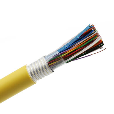CAT3 25pairs 24/25/26 AWG Outdoor Communication Telephone Cable LSZH PVC Jacket 100%BC Conductor