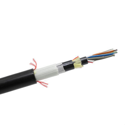 Flat FRP ADSS Fiber Optic Cable 12/24/48/96 Core 100/150 Span G652D Fiber Type Outdoor