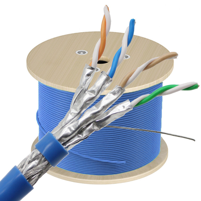 中国 工場 CAT8 イーサネットケーブル 1000フィート 高速 40Gbps 2000MHz SFTP 22AWG CAT8 LANケーブル