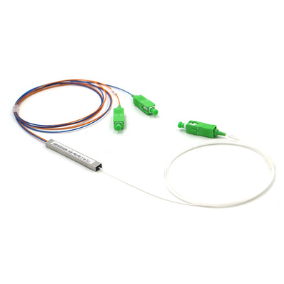 FC UPCコネクタ付きモジュール式1x64 PLCスプリッタ,インプット/アウトプットファイバー直径900μmとシングルモードG.657A1ファイバータイプ