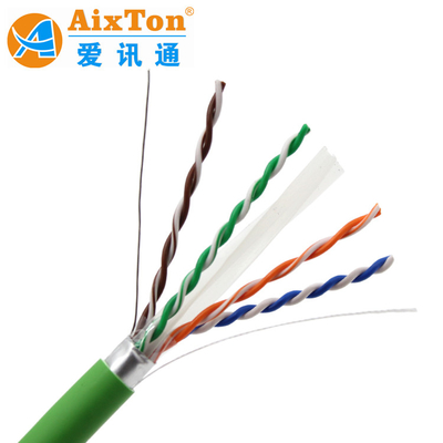 1000ft LANケーブル Cat 6A UTPネットワークケーブル FTP 23AWG Copper Cat6A for Cctv Camera イーサネットケーブル