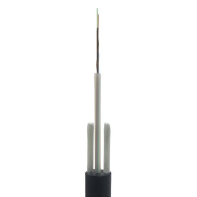 FTTX FTTH Unitube 1 2 4 6 12 24 48 Core Fiber Optic Cable , GYFXTY Optical Fiber Cable