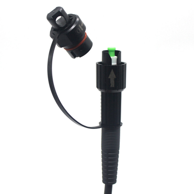 カスタマイズされたコーニングオプティタップコネクタ LSZH 屋外ドロップケーブル 7.0mm ケーブルジャケット直径の防水繊維パッチコード