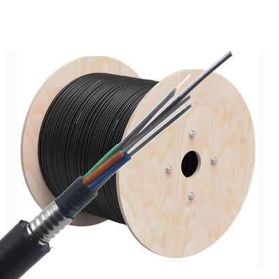 12/24-Core Fiber Optic Cable GYTA53 PE Jacketed Outdoor Stranded Loose Tube Armored Cable