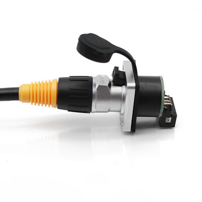 Ethercon ケーブル ニッケル ハウジング コネクタ 8pin オス Rj45 イーサネット ネットワーク ケーブル