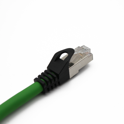 Industrial M12 X-Code Male to RJ45 Male Ethernet Cable 20m Cat6e Sf/UTP PUR Jacket