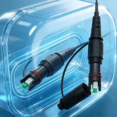 IP68 防水 1 コア 装甲 コーニング 光ファイバー パッチ コード オプティカル Fttx FTTH 互換性 コーニング オプティタップ Sc/APC コネクタ